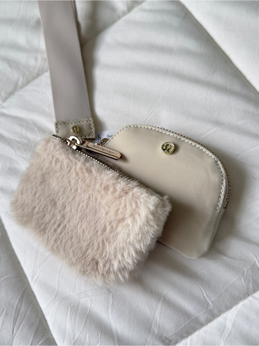 Lululemon Limited Edition Dual Pouch Wristlet Plush Fleece